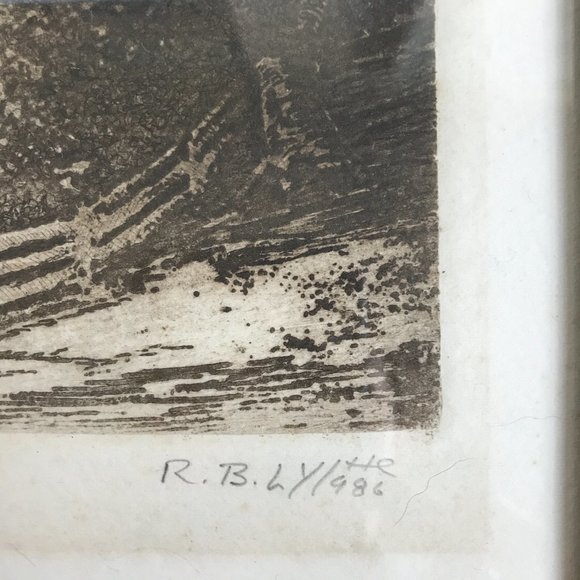 Richard B Lyttle The Gables Etching 1986 - Picture 2 of 9